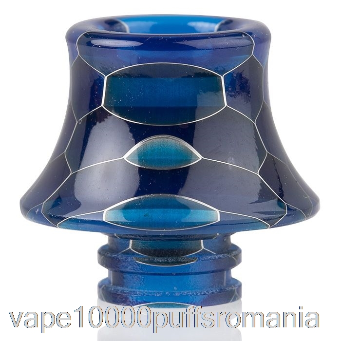 Vape Romania 510 Cone Piele De Sarpe Rasina Drip Tip Albastru Inchis